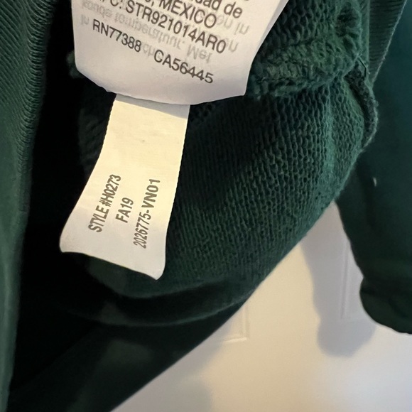 J. Crew Factory Sweatshirt XS dark green - Picture 5 of 7